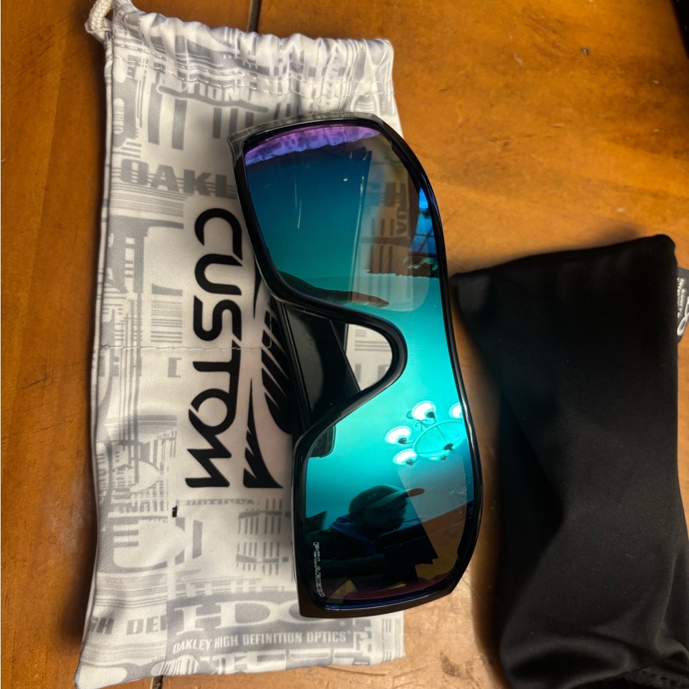 Oakley Custom Sunglasses with Blue Lenses